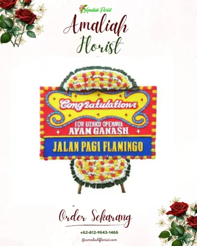 Bunga Papan Congratulation di Juntikebon